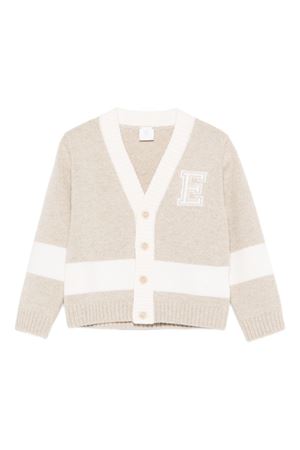 beige wool cardigan ELEVENTY KIDS | EX9P60W0174116AV